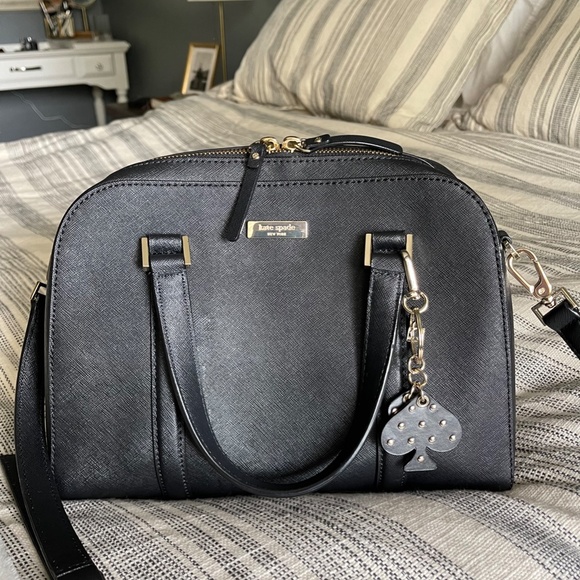 Kate Spade Handbag, Crossbody Option, Black - Picture 5 of 11